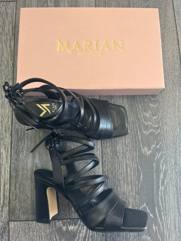 Marian Black Strappy Sandal