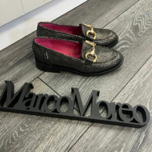 Marco Moreo Black/Gold Loafer