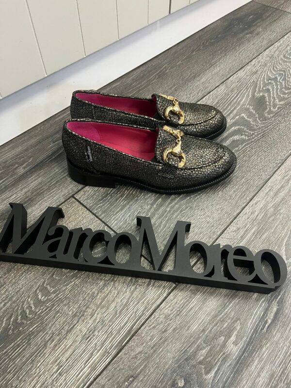 Marco Moreo Black/Gold Loafer