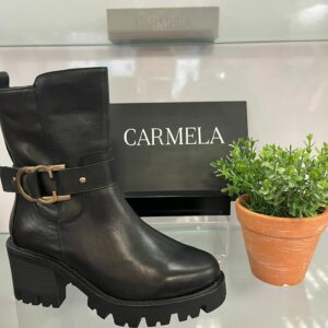 Carmela Black Boot (Buckle)