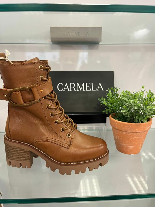 Carmela Tan Laced Boots