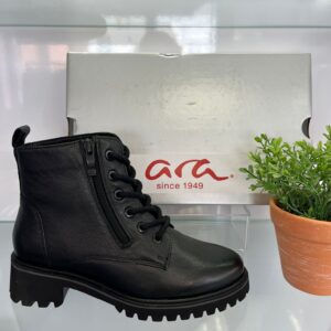 Ara Black Leather Boot