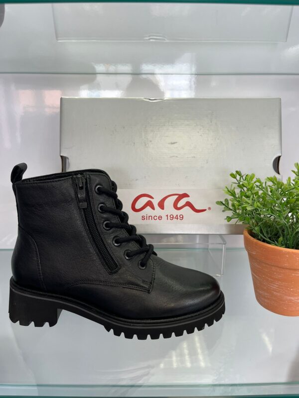 Ara Black Leather Boot
