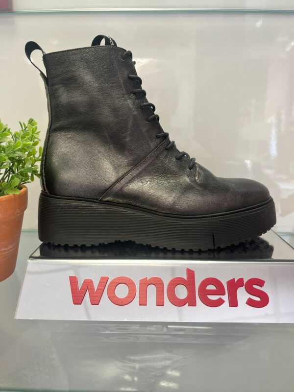 Wonders Gunmetal Boots
