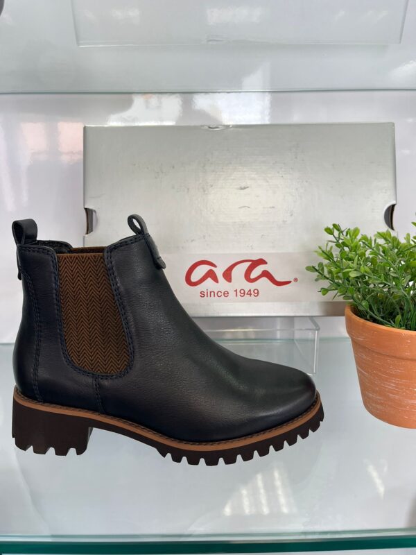 Ara Navy Leather Boot