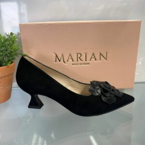 Marian Black Suede Shoe