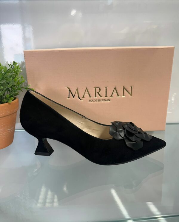 Marian Black Suede Shoe