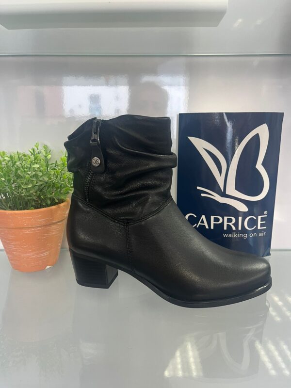Caprice Black Ankle Boot