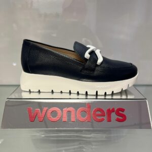 Wonders Navy Loafer