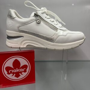 Rieker White Wedge