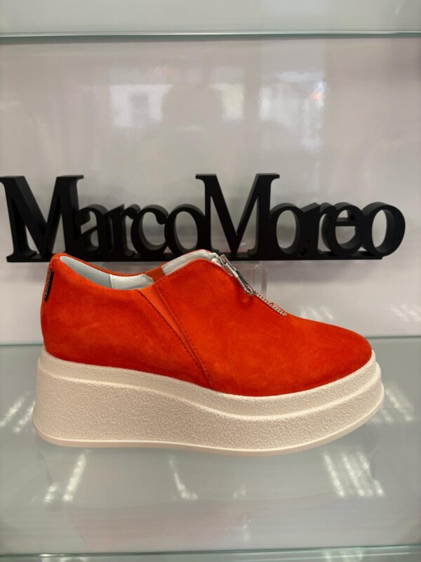 Marco Moreo Suede Orange front Zip detail