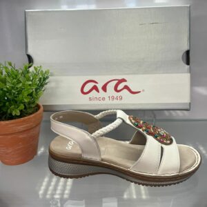 Ara White Sandal