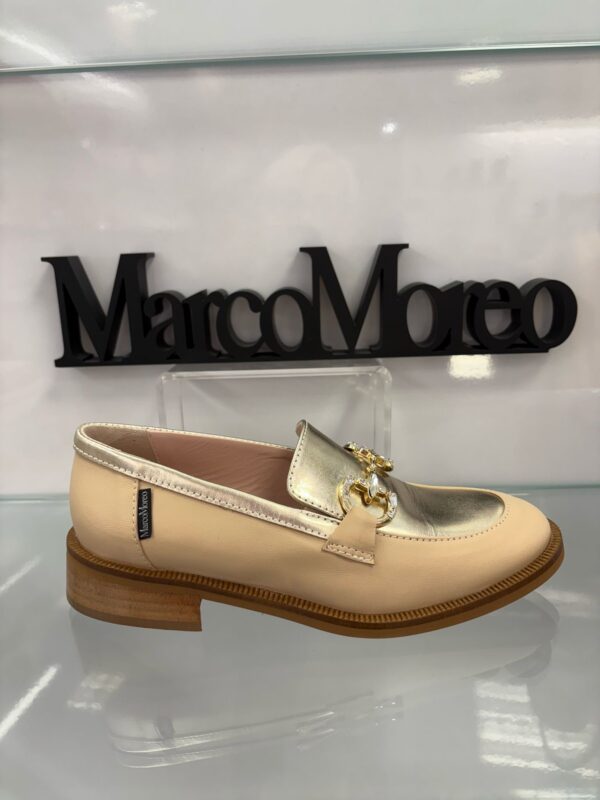 Marco Moreo Cream/Gold Loafer