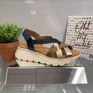 Oh My Sandals Navy/multi