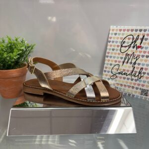 Oh My Sandals Metallic combi
